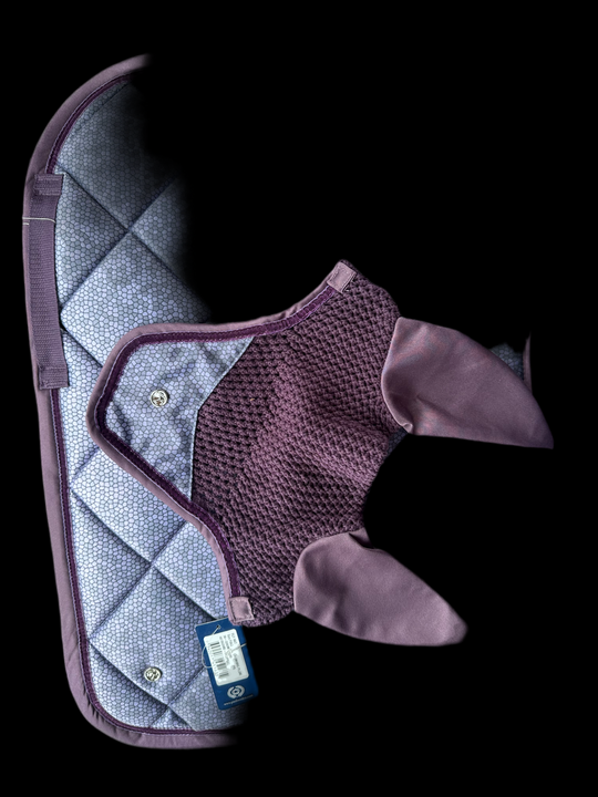 PSOS Jump Saddle Pad Fly hat set Ombre Plum ONE ONLY