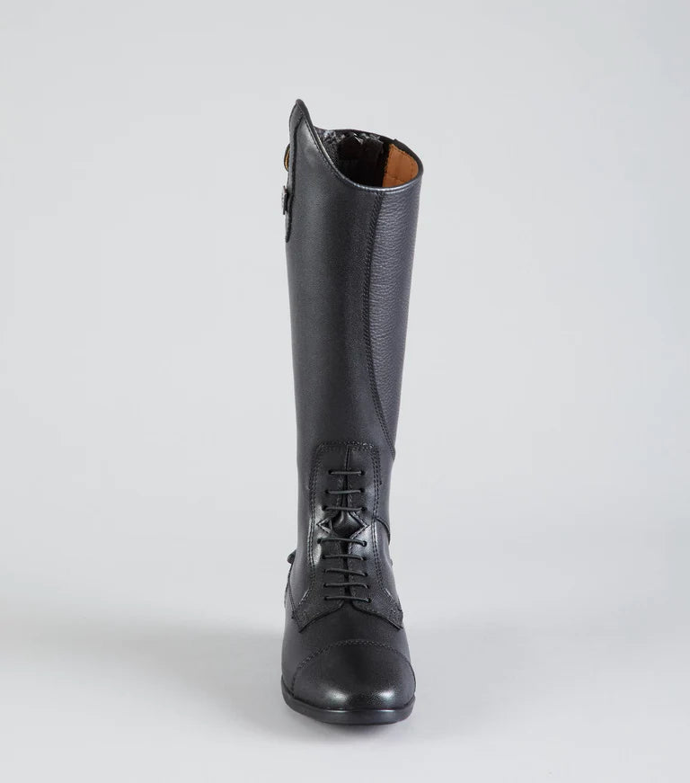 PE Anima Junior  Long Leather Field Tall Riding Boots Black