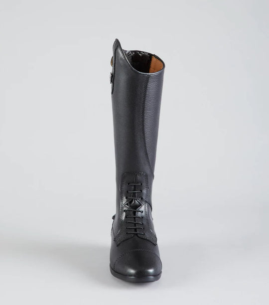 PE Anima Junior  Long Leather Field Tall Riding Boots Black