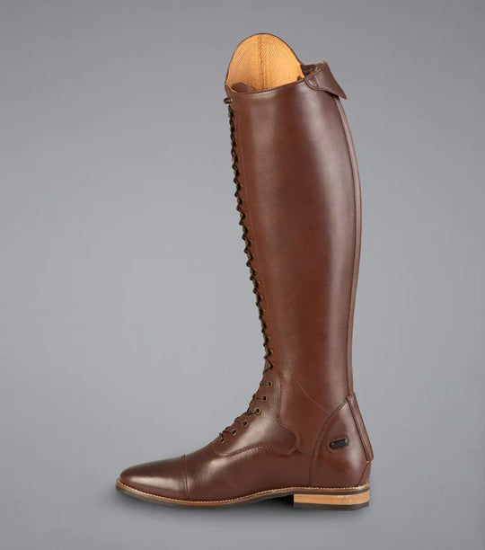 PE Maurizia Ladies Lace Front Tall Leather Riding Boots Brown AVAILABLE now