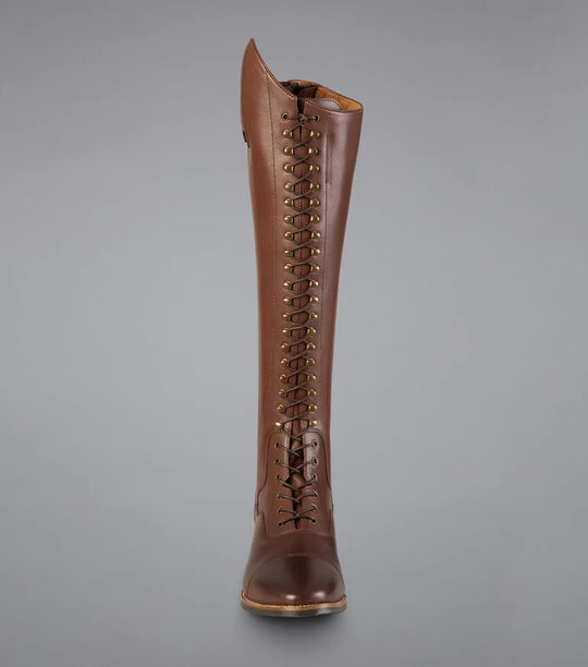 PE Maurizia Ladies Lace Front Tall Leather Riding Boots Brown AVAILABLE now