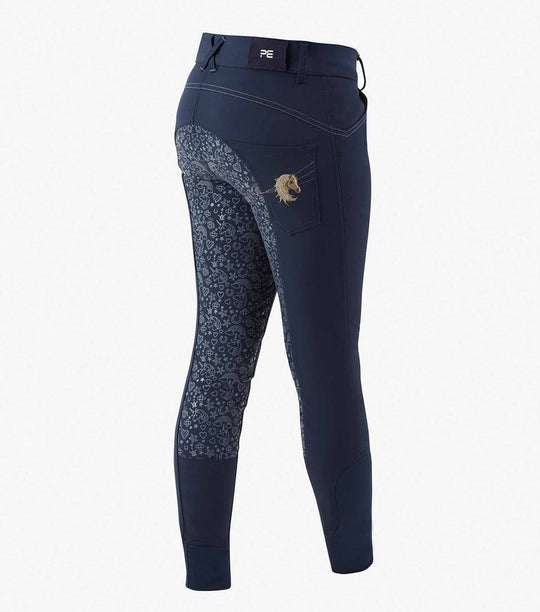PE Ames Girls Full Seat Gel Riding Breeches