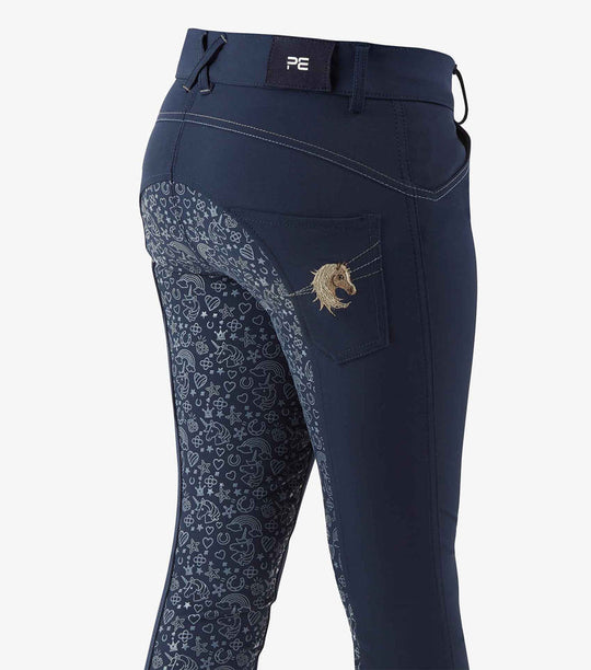PE Ames Girls Full Seat Gel Riding Breeches