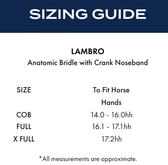 PE Lambro Anatomical Bridle with Crank Noseband
