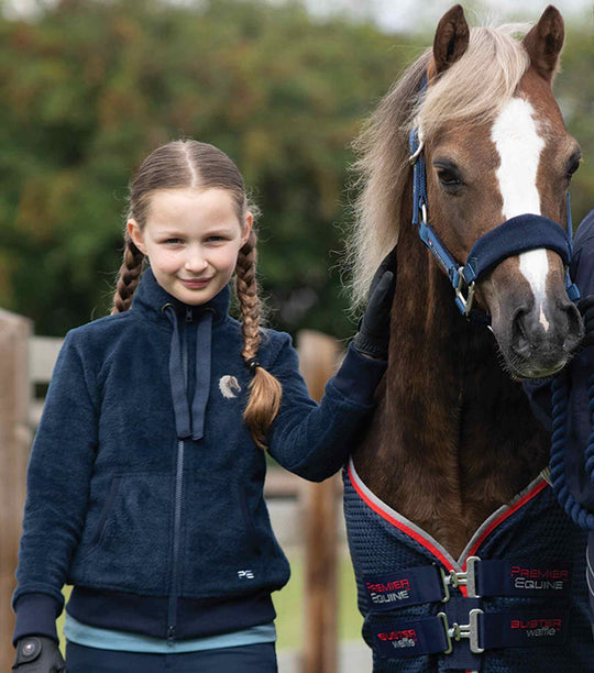 PE Sasso Girls Teddy Fleece Riding Jacket