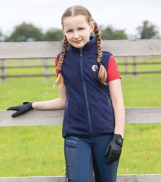 PE Sellia Girls Fleece Riding Gilet