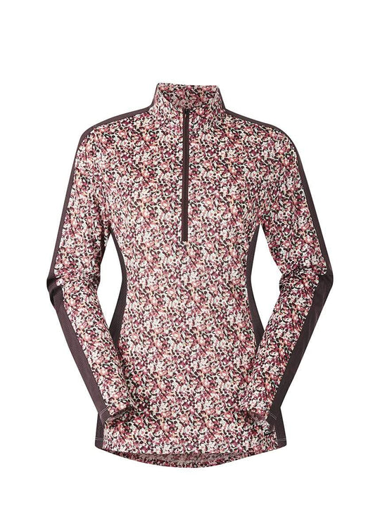 Kerrits Cool Ride Ice Fill Print Long Sleeve - Rose Field