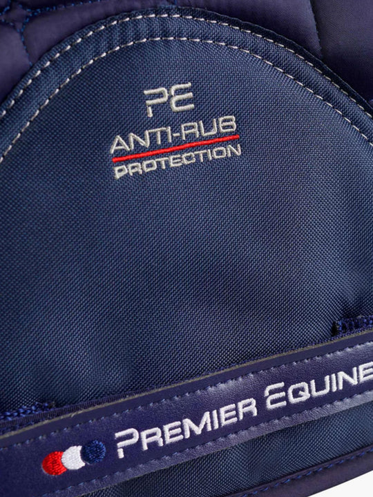 PE Atlantis CC Satin Merino Wool Dressage Square Navy