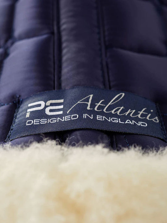 PE Atlantis CC Satin Merino Wool Dressage Square Navy