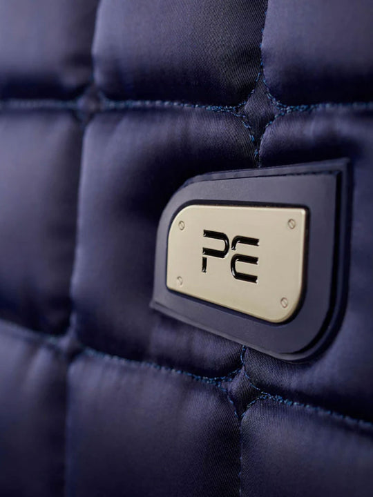 PE Atlantis CC Satin Merino Wool Dressage Square Navy