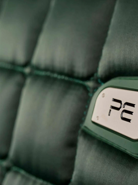 PE Atlantis CC Satin Merino Wool Dressage Square Olive
