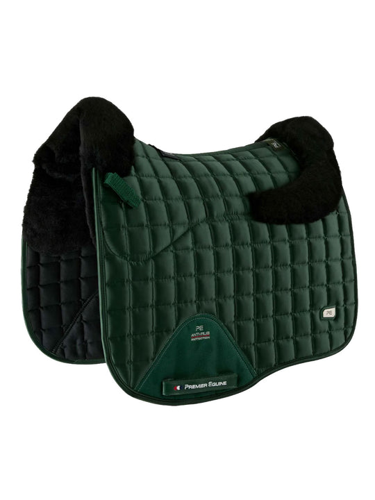 PE Atlantis CC Satin Merino Wool Dressage Square Olive