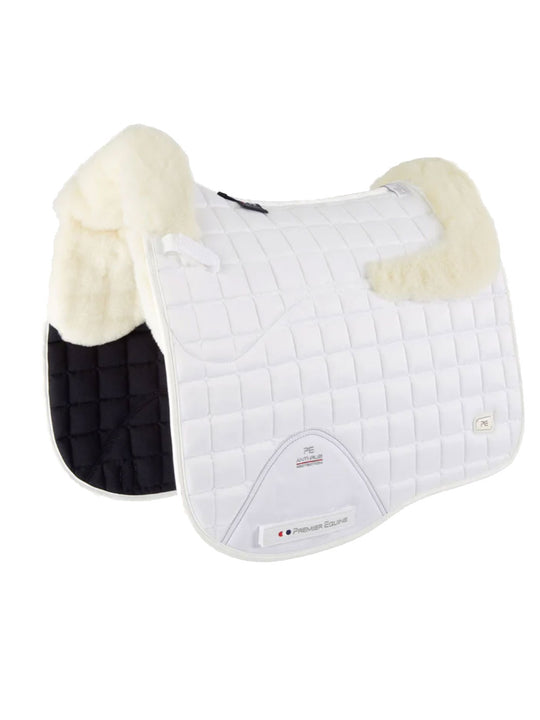 PE Atlantis CC Satin Merino Wool Dressage Square White