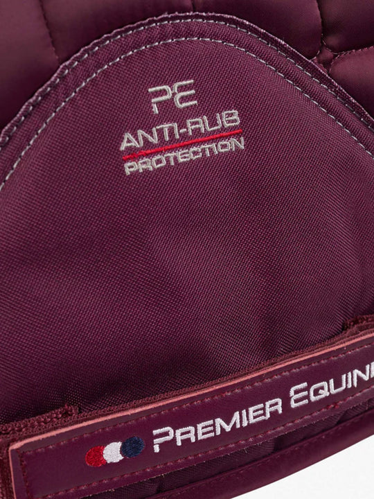 PE Atlantis CC Satin Merino Wool Dressage Square Wine