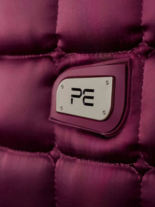 PE Atlantis CC Satin Merino Wool Dressage Square Wine