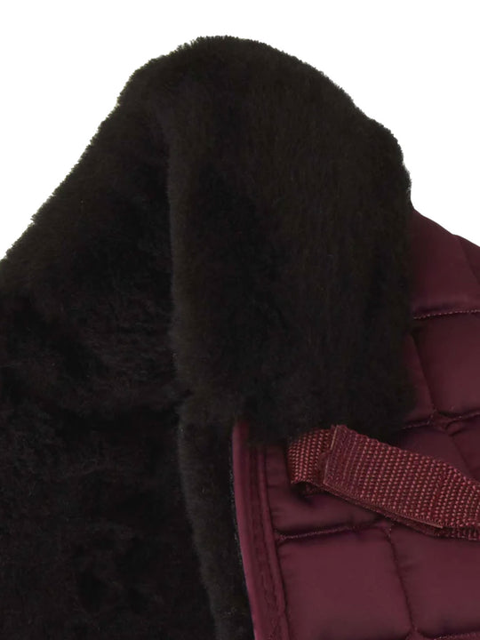 PE Atlantis CC Satin Merino Wool Dressage Square Wine