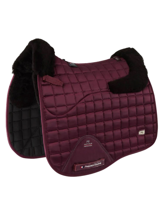PE Atlantis CC Satin Merino Wool Dressage Square Wine