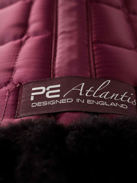 PE Atlantis CC Satin Merino Wool Dressage Square Wine