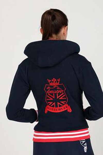 Chillout Navy Logo Hoodie
