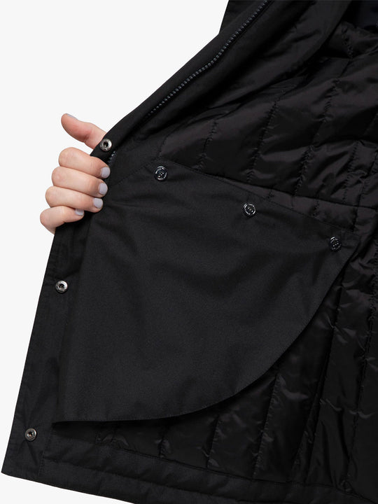 PE Cascata Ladies Waterproof Jacket Black