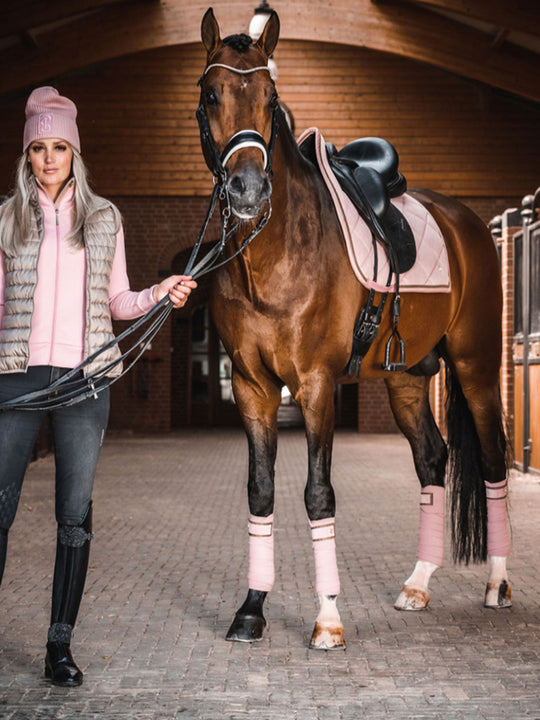 PSOS Dressage Saddle Pad and Bandage set Corduroy Blush FW21