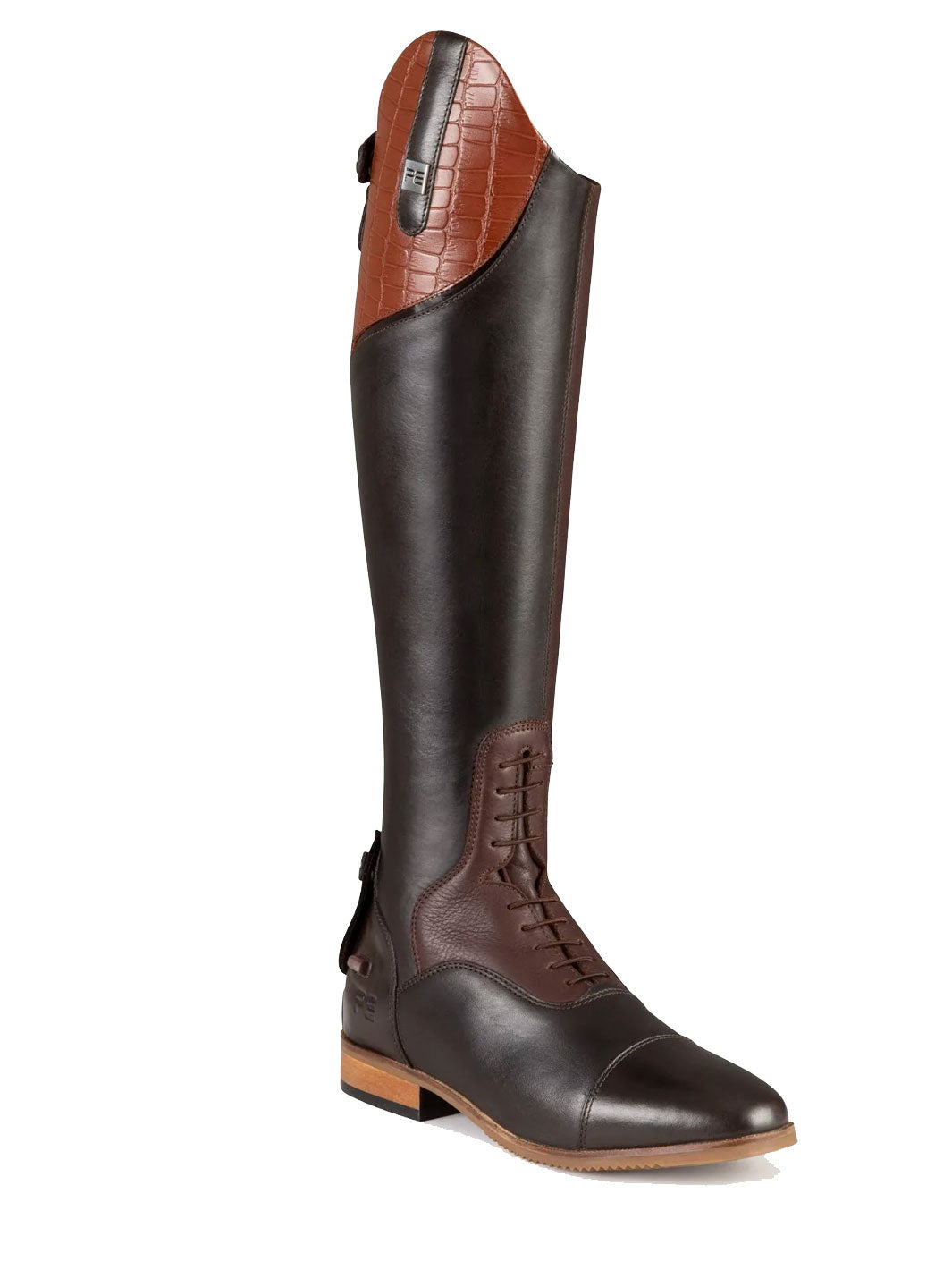 NEW! PE Passaggio Ladies Long Leather Field Tall Riding Boots Brown