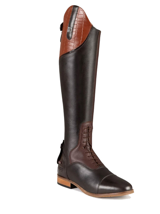 NEW! PE Passaggio Ladies Long Leather Field Tall Riding Boots Brown