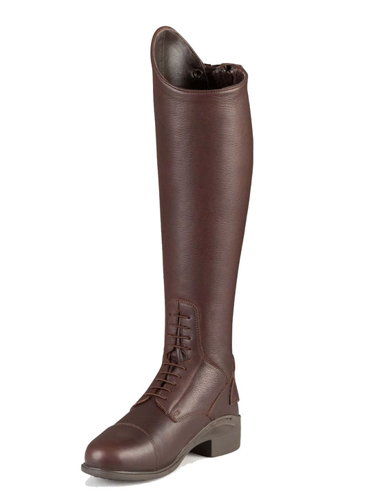 PE Vallardi Ladies Long Leather Field Tall Riding Boots Brown