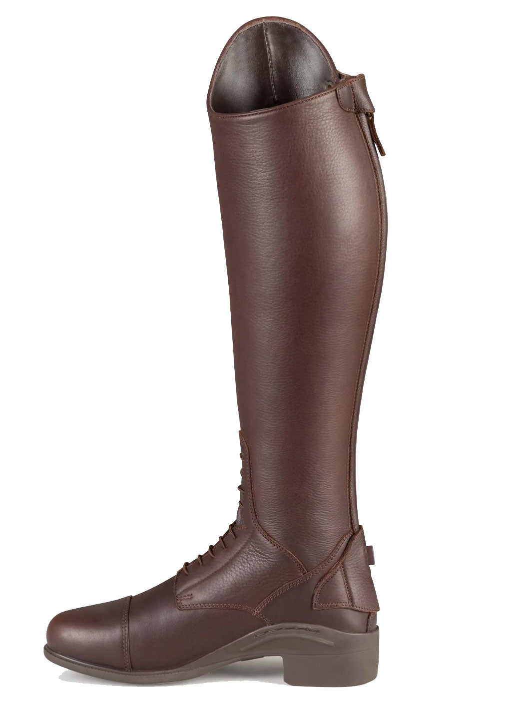 PE Vallardi Ladies Long Leather Field Tall Riding Boots Brown