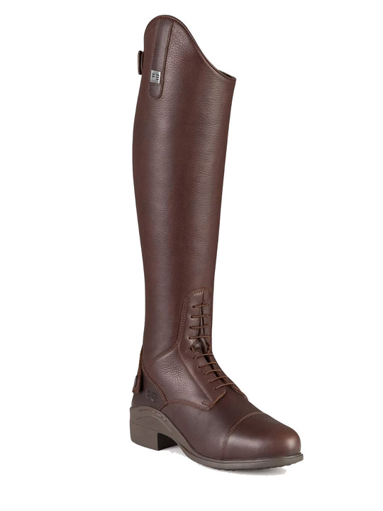 PE Vallardi Ladies Long Leather Field Tall Riding Boots Brown