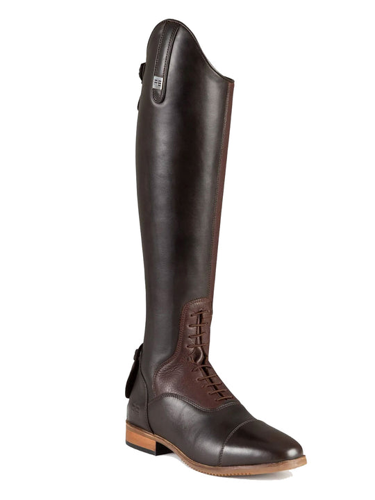 PE Bilancio Ladies Long Leather Field Tall Riding Boots Brown