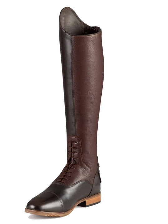 PE Bilancio Ladies Long Leather Field Tall Riding Boots Brown