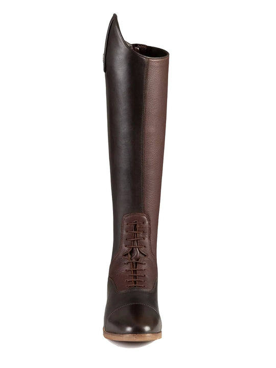 PE Bilancio Ladies Long Leather Field Tall Riding Boots Brown