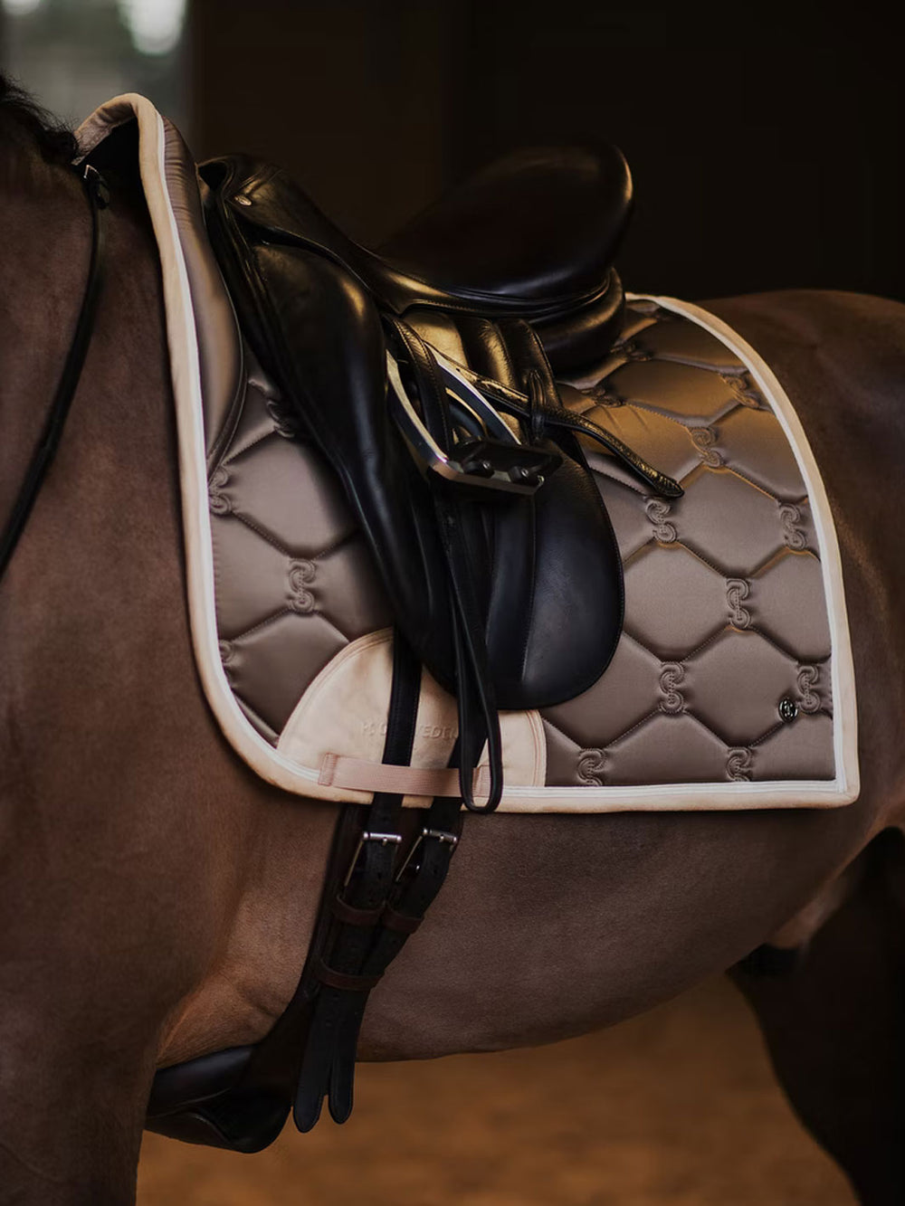 PSOS Dressage Saddle Pad Essential  Chocolate Chip