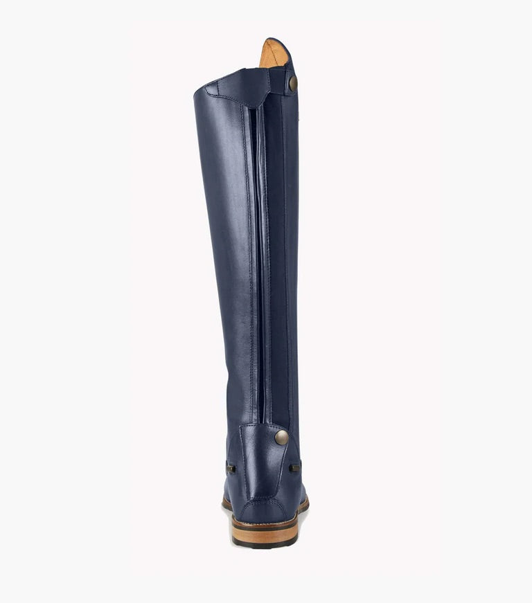 PE Maurizia Ladies Lace Front Tall Leather Riding Boots NEW Navy