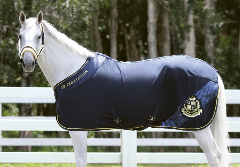 JH Navy Fleece Show Rug