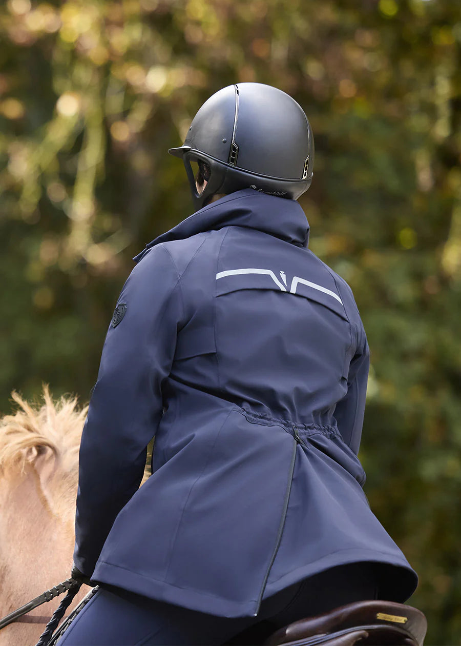 Kerrits Victory Lap WATERPROOF Shell Jacket Galaxy Blue Black