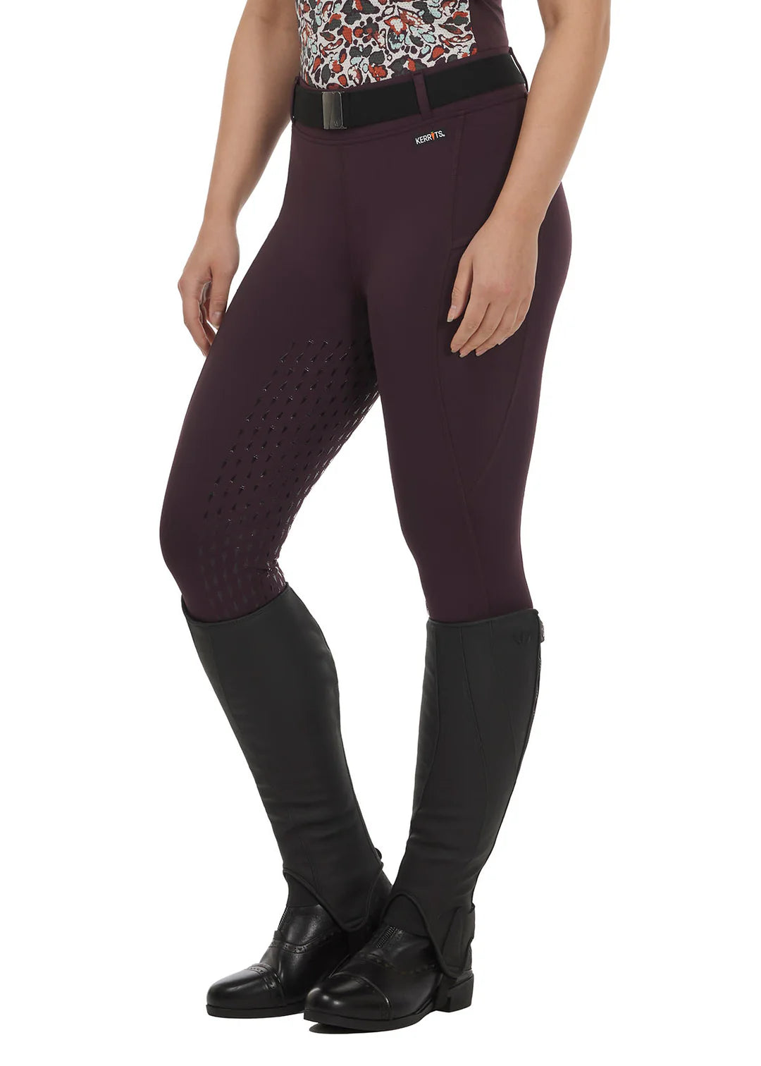 Kerrits Cool Core Ice Fill Tech Tights Full Seat - Redwood