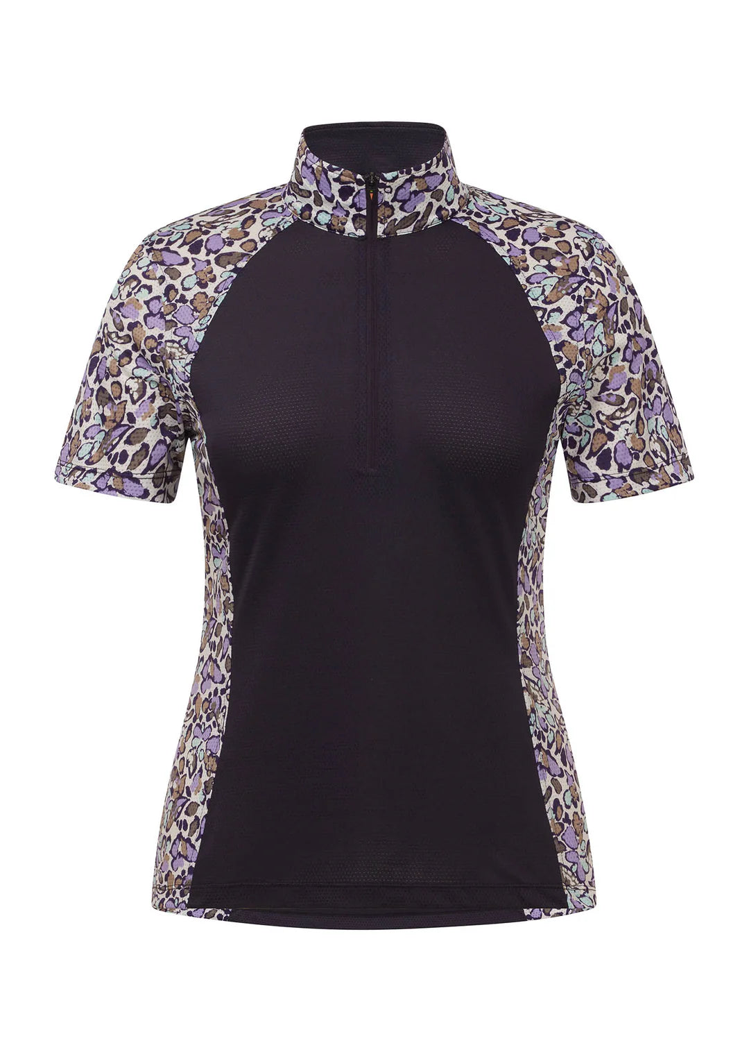 Kerrits Tempe Ice Fil® Lite Short Sleeve Riding Shirt - PlumNoir