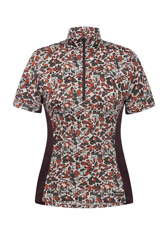 Kerrits Ice Fil® Lite Short Sleeve Riding Shirt - Terracotta Spring time