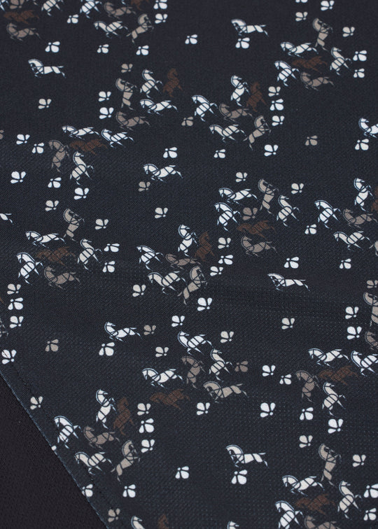 Kerrits Cool Core  Ice Fil In the Zone  LSleeve Print - Black Happy Herds