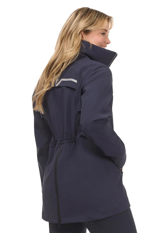 Kerrits Victory Lap WATERPROOF Shell Jacket Galaxy Blue Black
