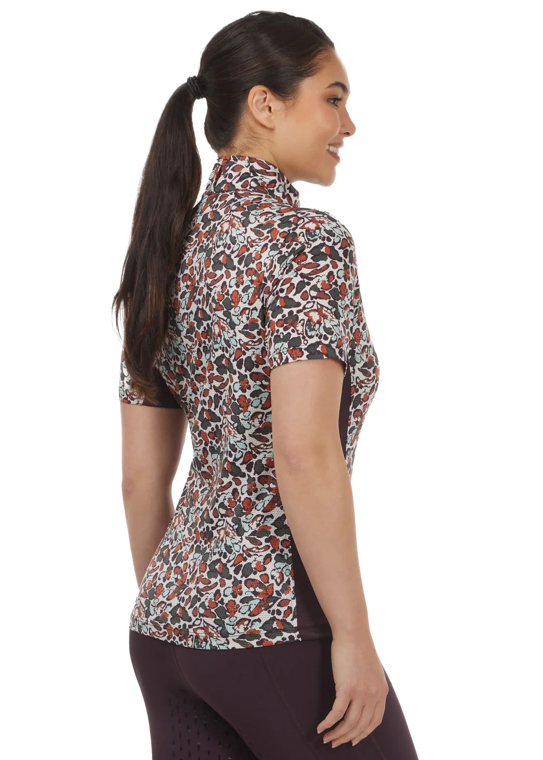 Kerrits Ice Fil® Lite Short Sleeve Riding Shirt - Terracotta Spring time