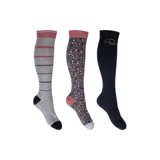 HKM Riding Socks Miami 3 Pk