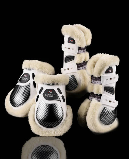 NEW PE Carbon PRO Merino Tendon and fetlock Jump Boots