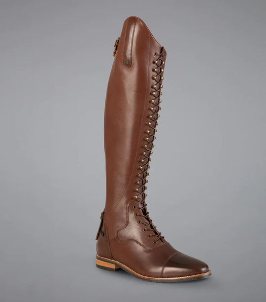PE Maurizia Ladies Lace Front Tall Leather Riding Boots Brown AVAILABLE now