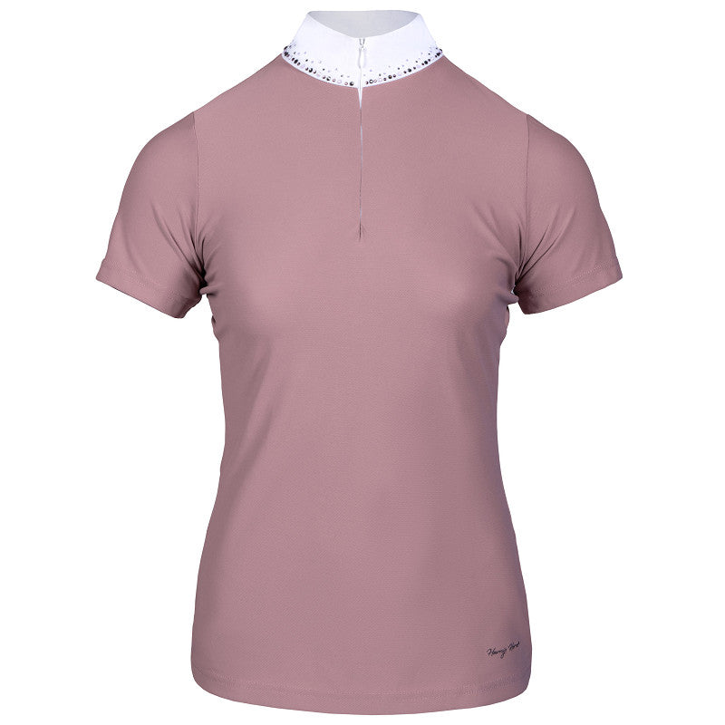 Harrys  Horse Crystal Competition Shirt Mauve Blush Pink