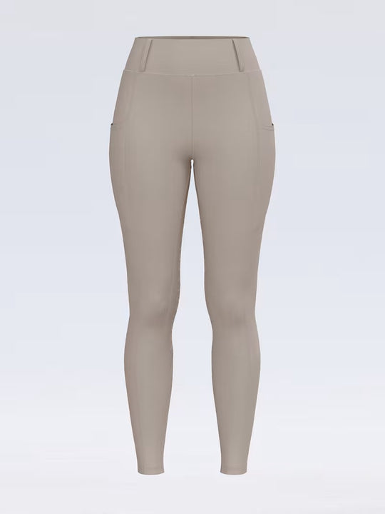 HOOF EQ Maggie Deluxe Breech Riding leggings Full seat Soft Cream - HB Horsewear 