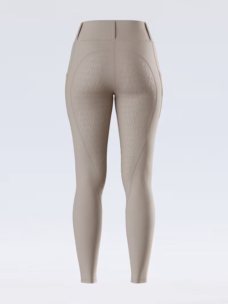 HOOF EQ Maggie Deluxe Breech Riding leggings Full seat Soft Cream - HB Horsewear 