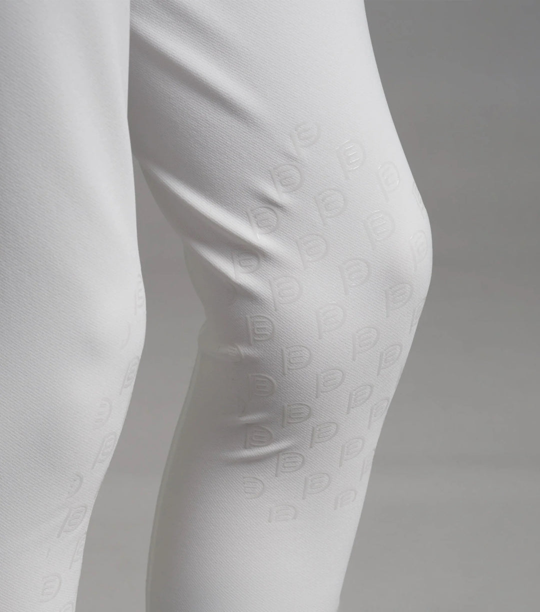 Boys Competition Breeches White Navy Grey
